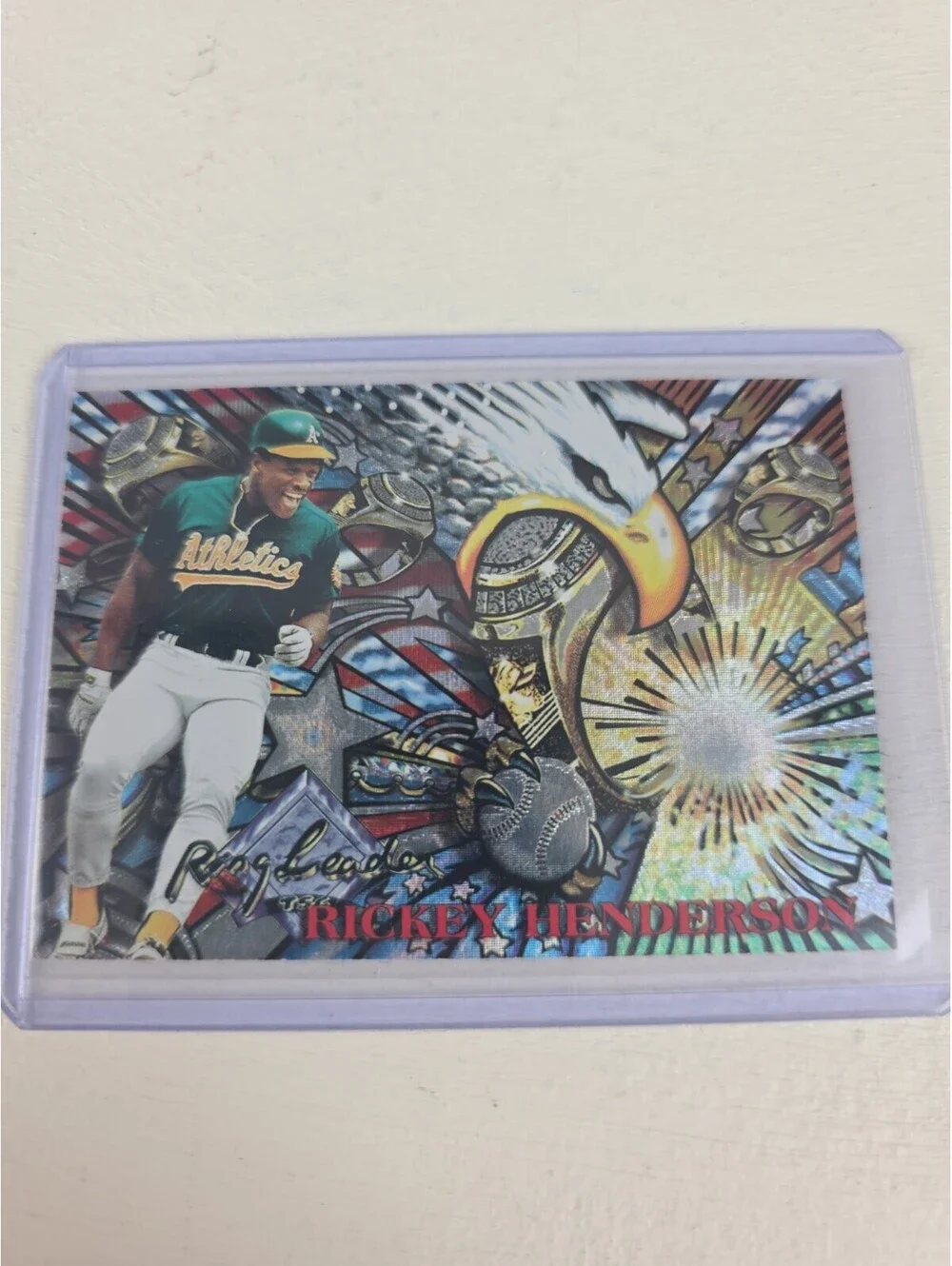 1995 Topps Stadium Club Rickey Henderson Ring Leaders Members Only SP #35 A'S